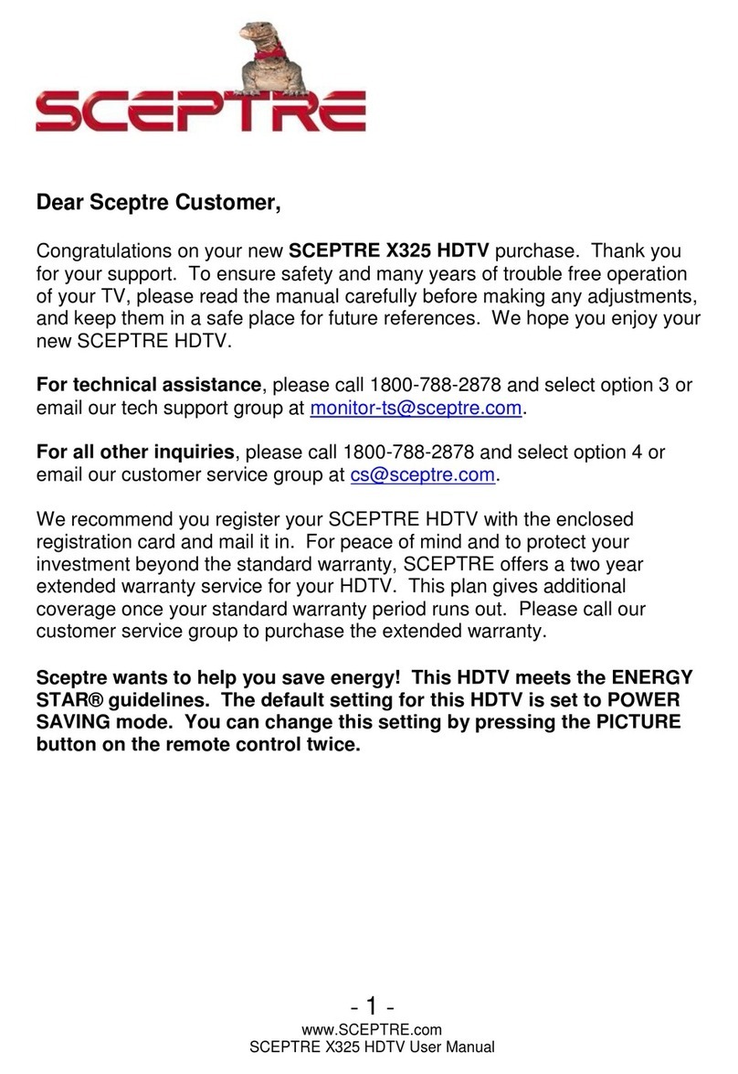 Sceptre X325 user manual