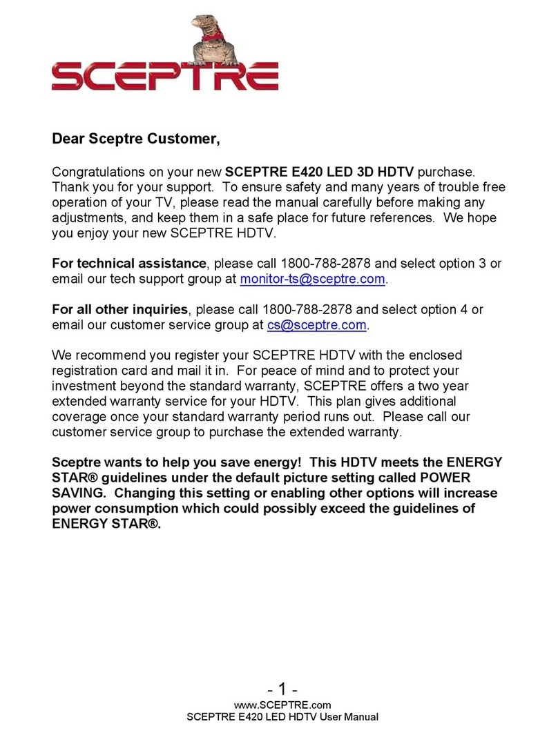 Sceptre E420 User manual