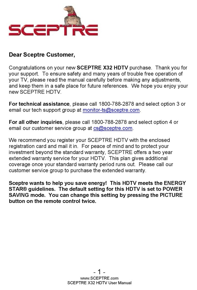 Sceptre X32 Series User manual