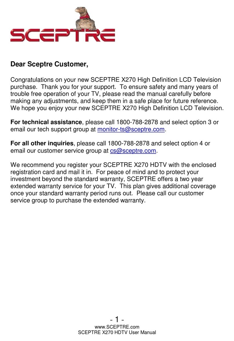 Sceptre X270 User manual