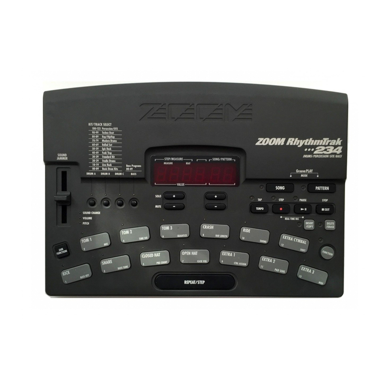 Zoom RhythmTrak 234 Operation manual