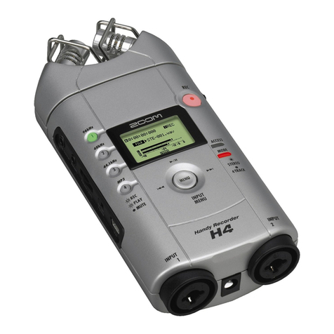 Zoom Handy Recorder H4 Operation manual