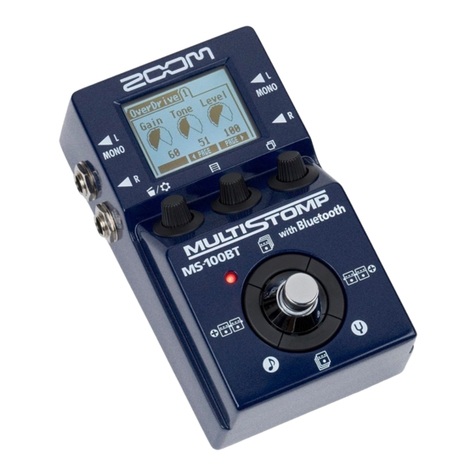 Zoom MULTISTOMP MS-100BT Operation manual