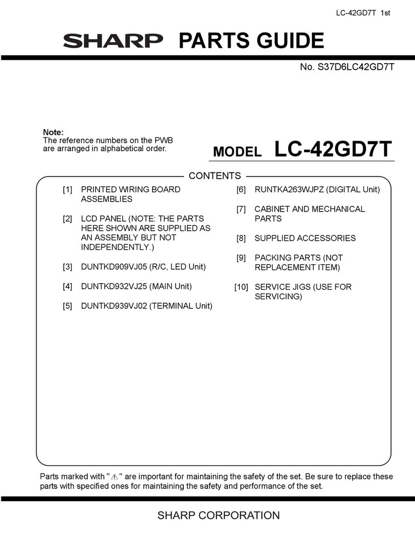 Sharp LC-42GD7T Manual