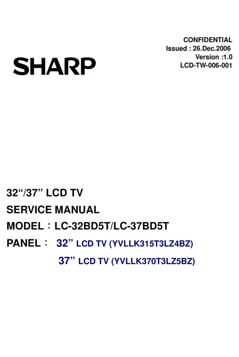 Sharp LC-32BD5T User manual Sharp LC-32BD5T User manual