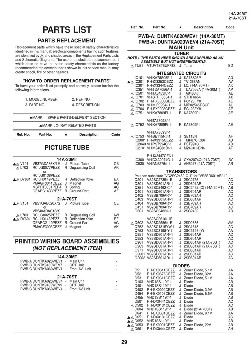 Sharp 14A-30MT User manual