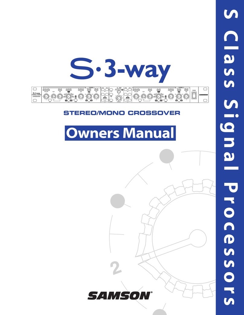 Samson Signal Processors S3-Way User manual