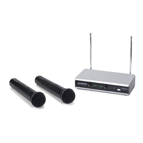 Samson Stage 266: Dual Handheld Wireless System owner's manual