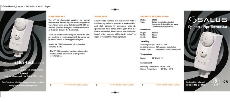 Salus CT100 User manual