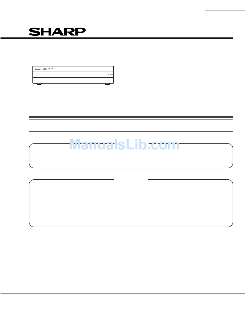 Sharp TU-GAT User manual Sharp TU-GAT User manual