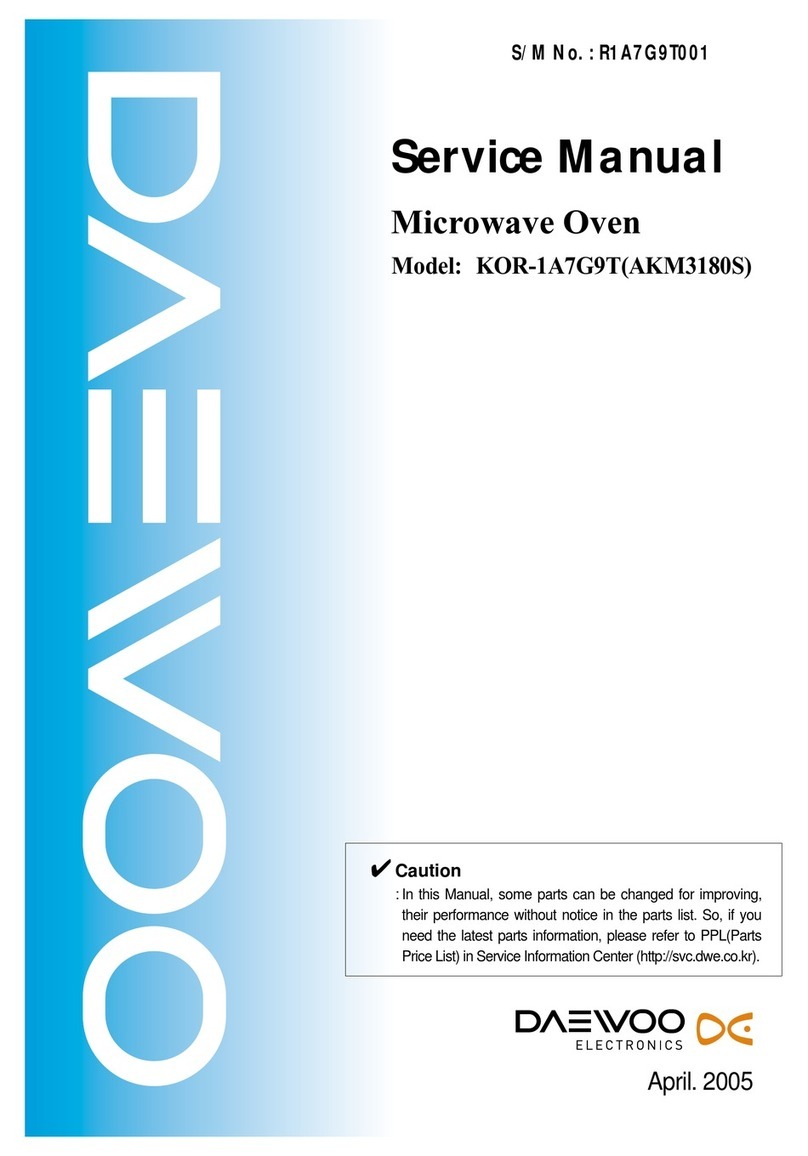 Daewoo KOR-1A7G9T(AKM3180S) User manual