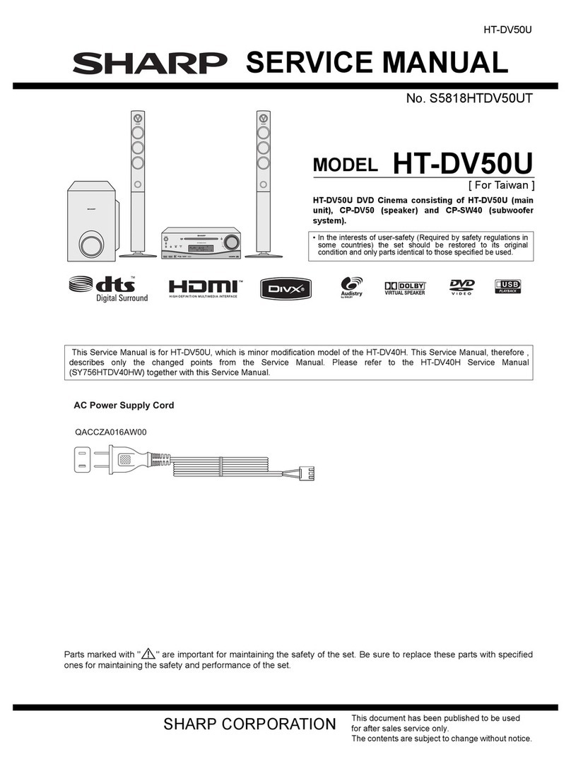 Sharp HT-DV50U User manual
