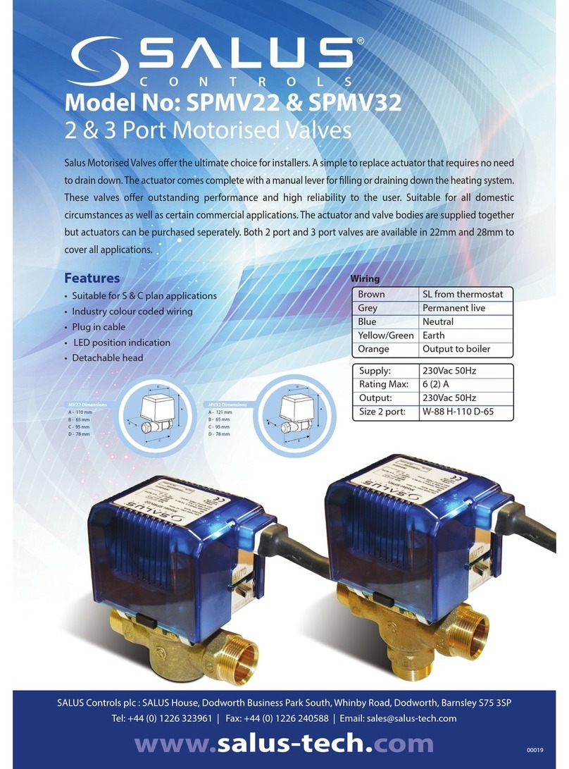 Salus SPMV22 instruction manual