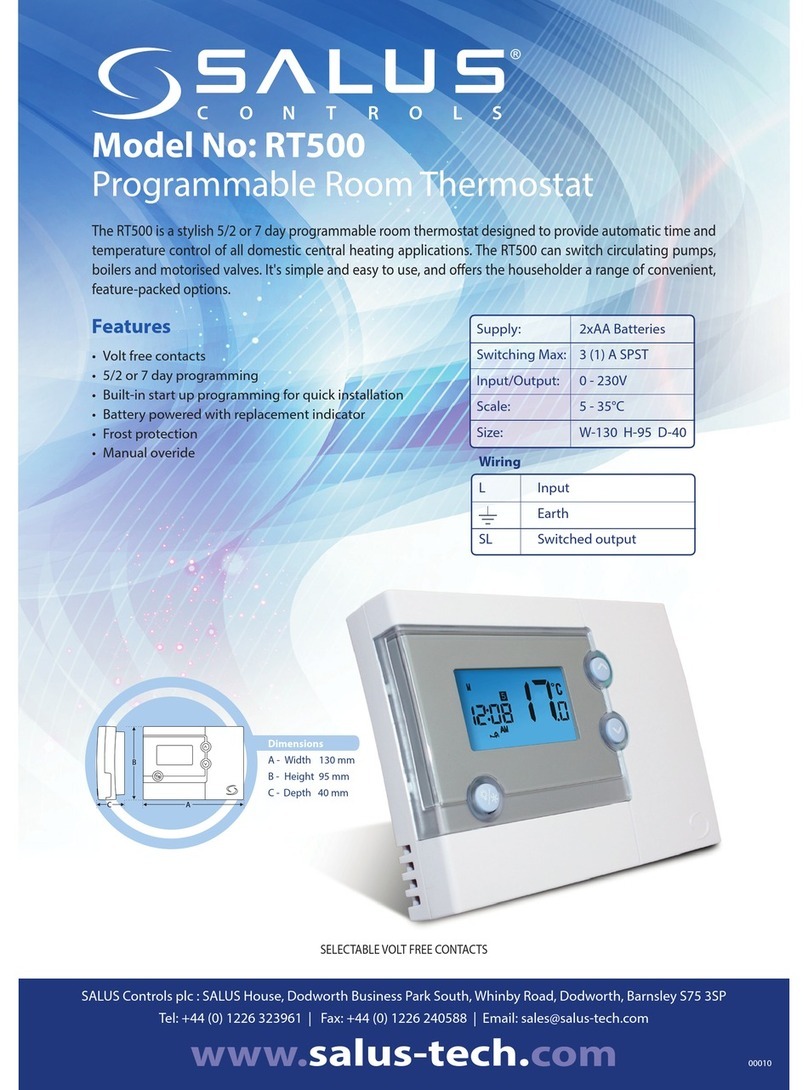 Salus RT500 User manual