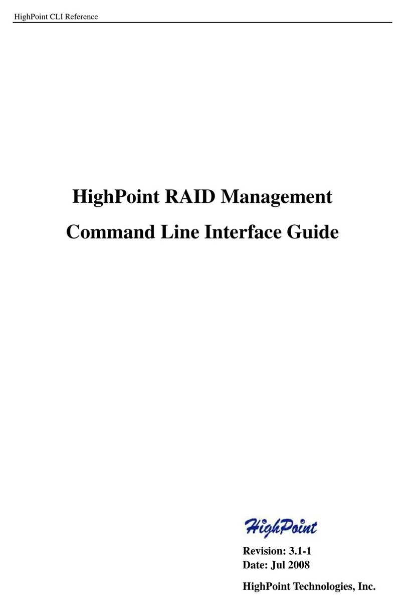 HighPoint RAID Management Interface guide
