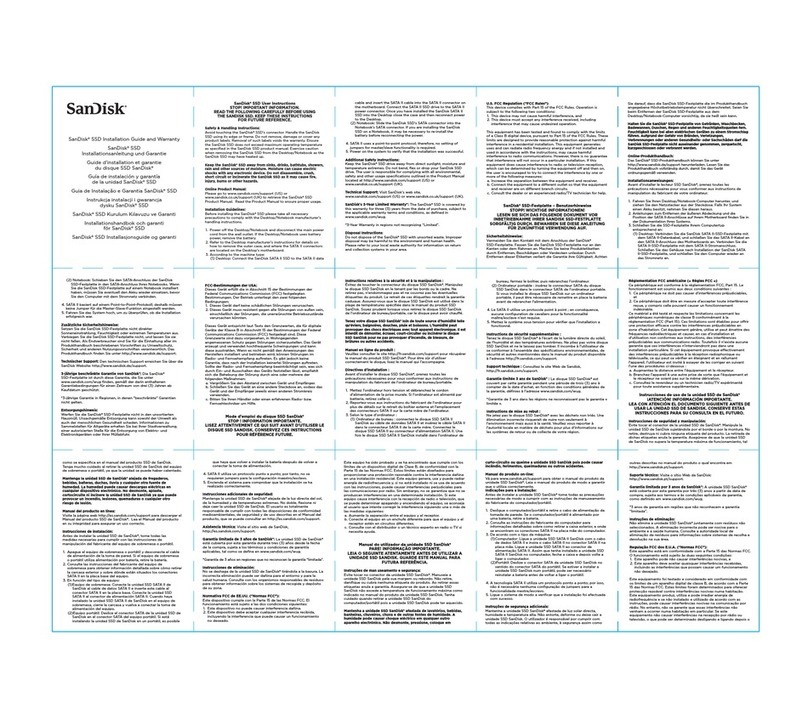 SanDisk SSD User manual SanDisk SSD User manual
