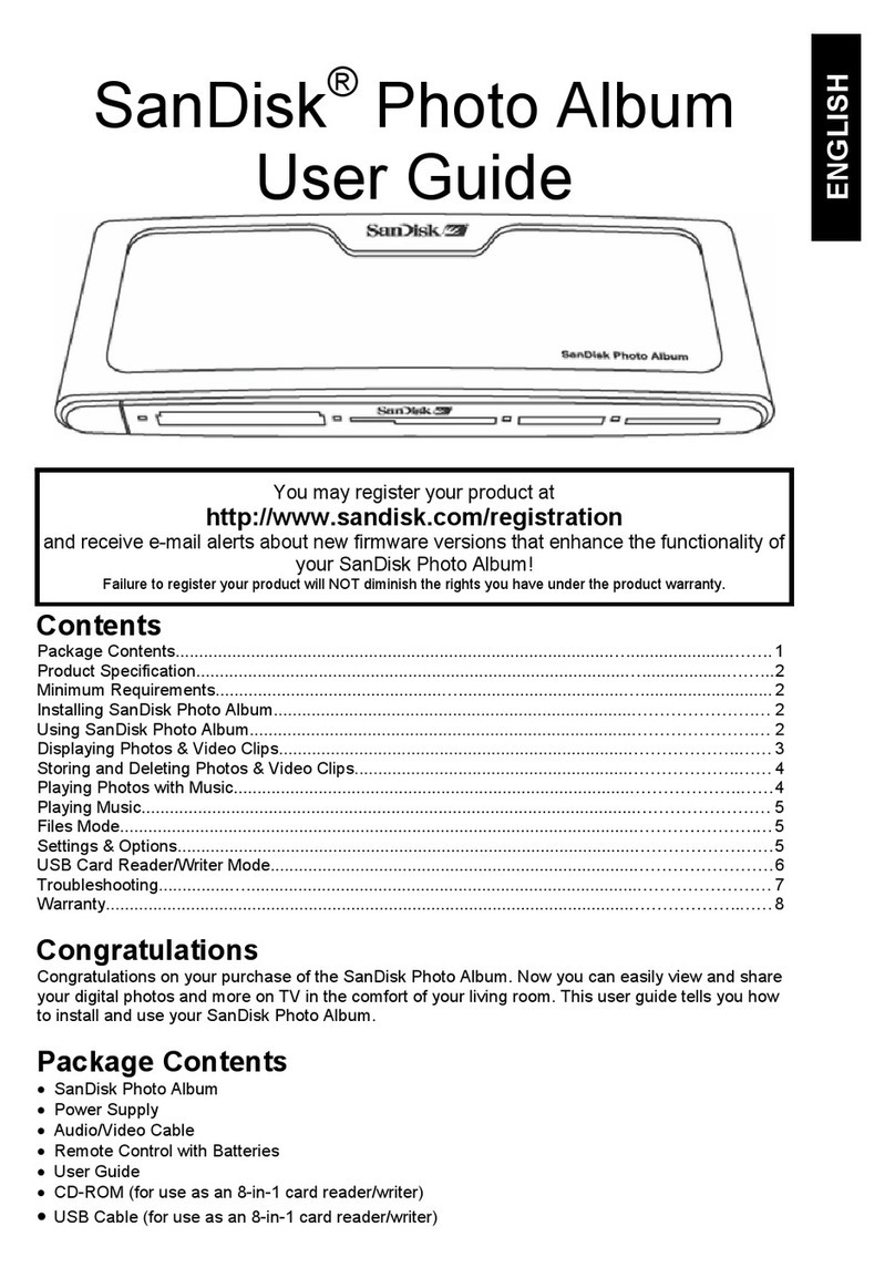 SanDisk Photo Album User manual