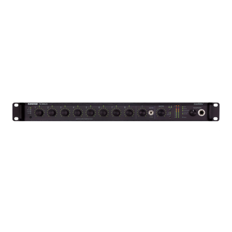 Shure SCM820 Digital IntelliMix User manual