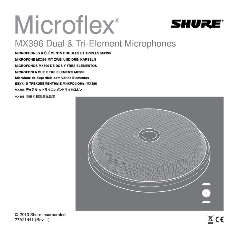 Shure Microflex MX396 parts list