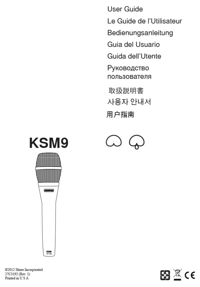 Shure KSM9 user guide
