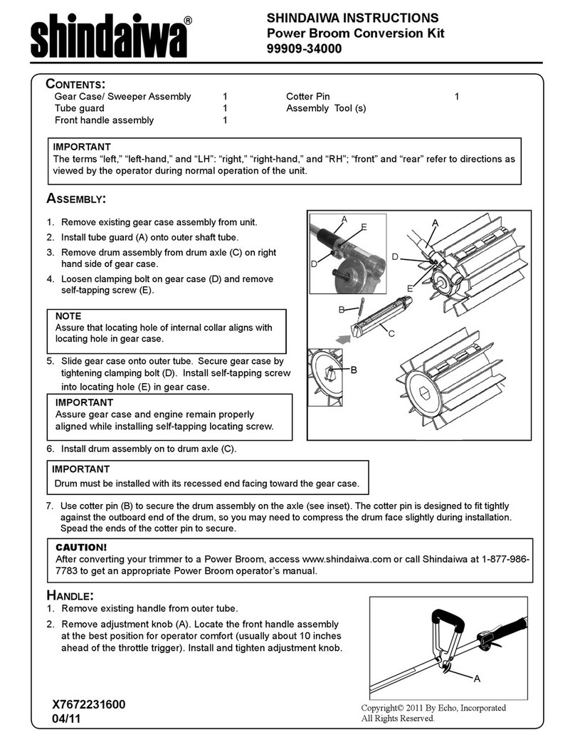 Shindaiwa 99909-34000 instructions