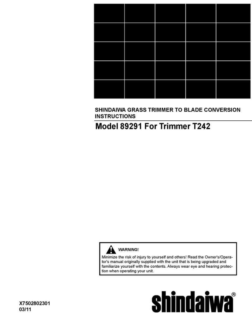 Shindaiwa 89291 Conversion instructions