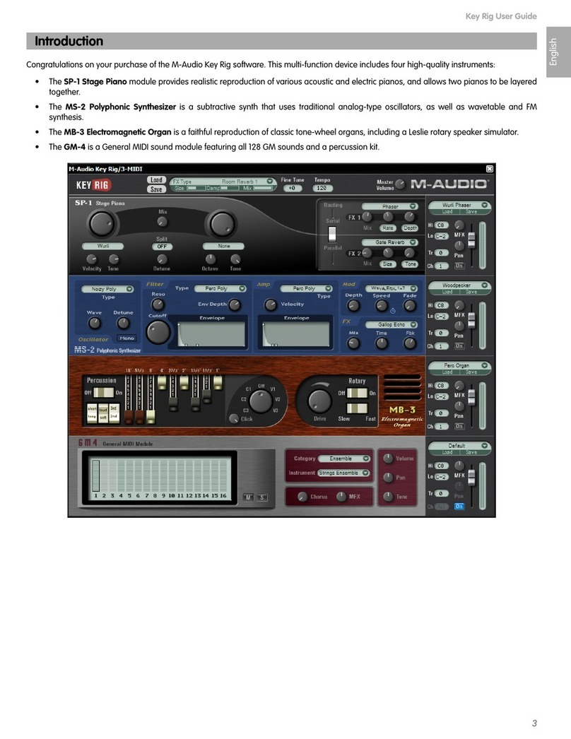 M-Audio KEY RIG User manual