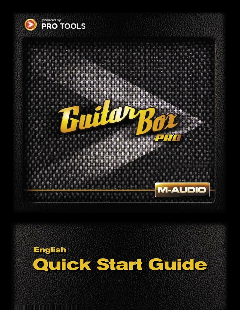 M-Audio GuitarBox PRO quick start guide
