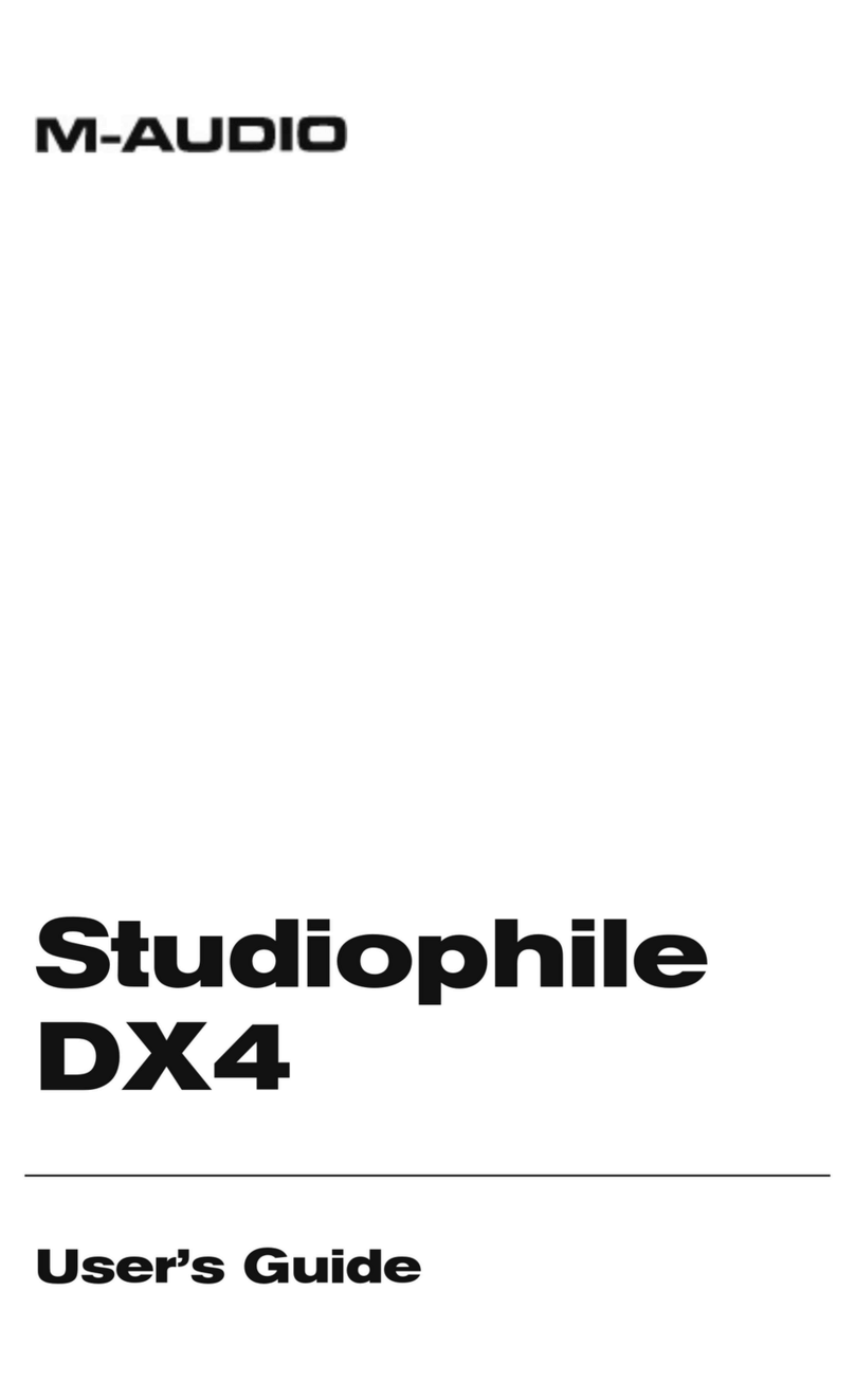 M-Audio DX4 User manual