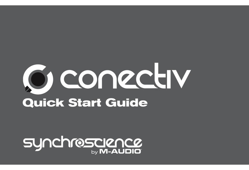 M-Audio Audio Interface Conectiv quick start guide