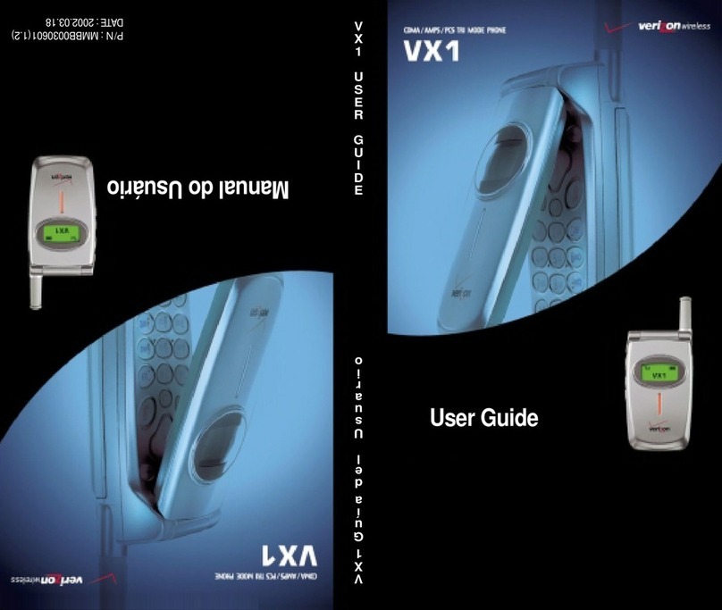 LG Verizon VX1 User manual