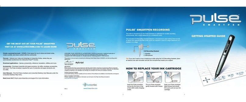 Livescribe Pulse Smartpen Getting started guide