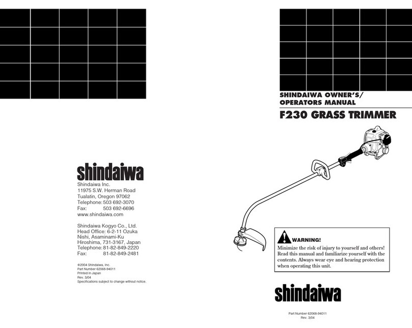 Shindaiwa F230 Owner's/operator's manual