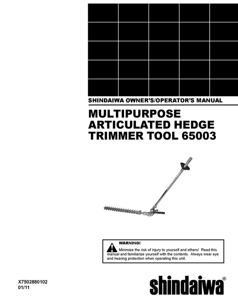 Shindaiwa 65003 Owner's/operator's manual