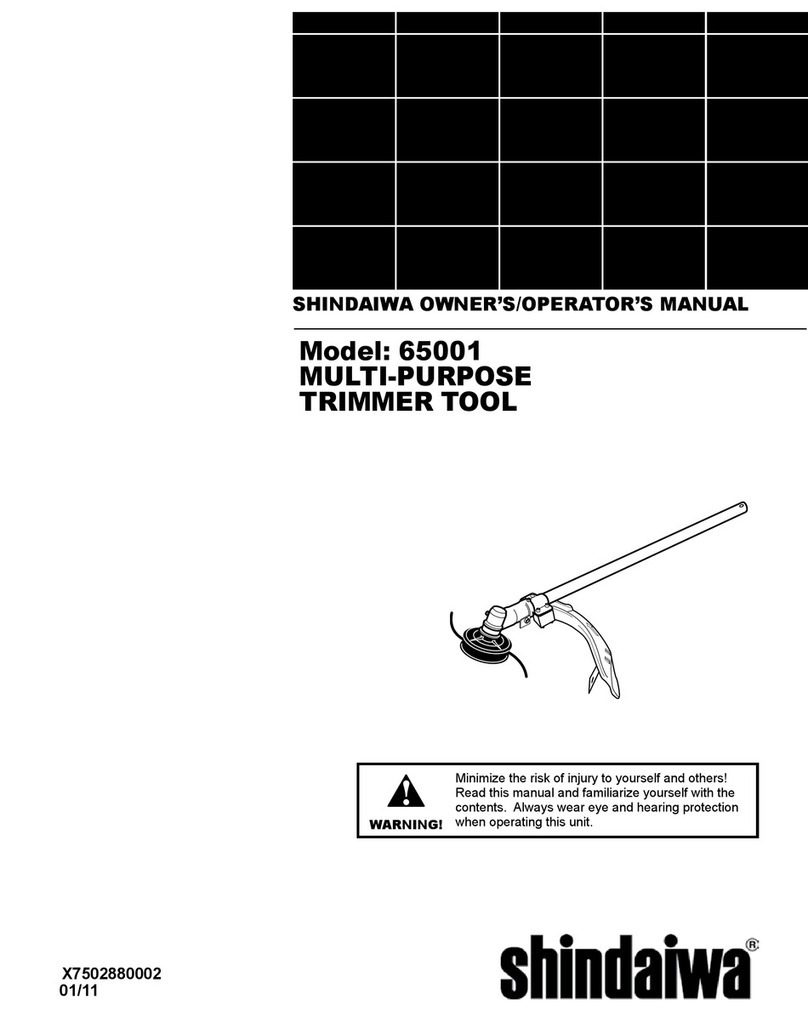 Shindaiwa 65001 Owner's manual