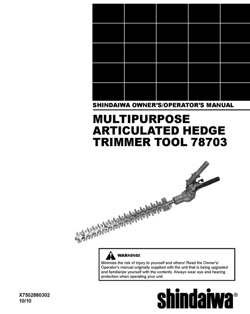 Shindaiwa 78703 Owner's manual