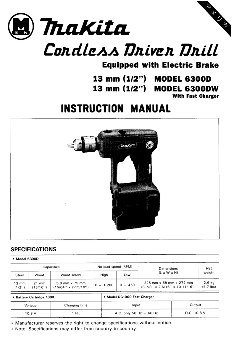 Makita 6300D User manual