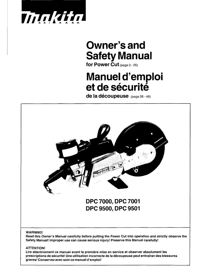 Makita DPC 7000 Owner's and safety manual