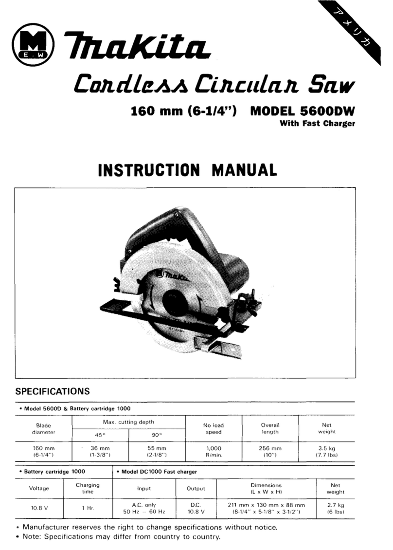Makita 5600DW User manual