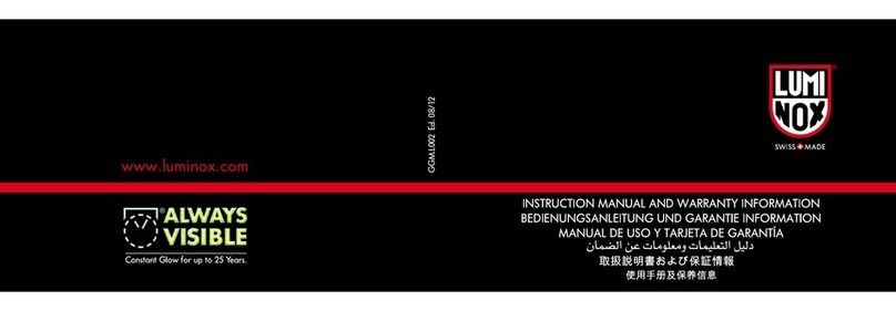 Luminox timepiece instruction manual