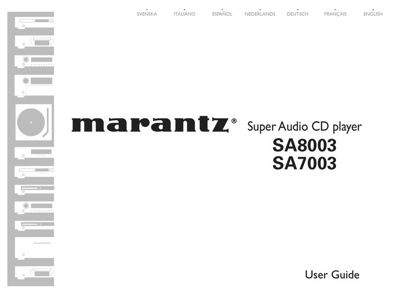 Marantz SA8003 User manual