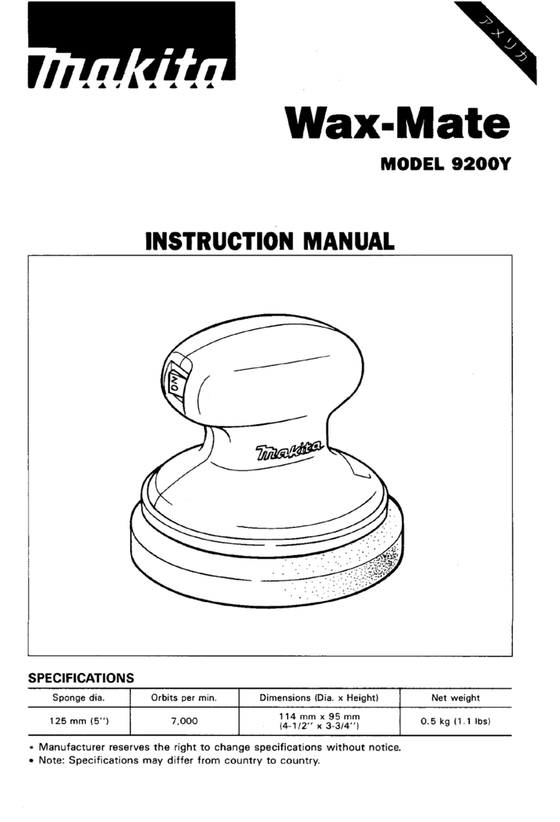Makita Wax-Mate 9200Y User manual Makita Wax-Mate 9200Y User manual