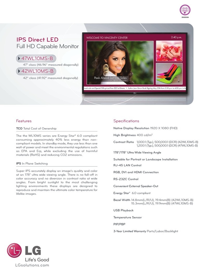 LG 47WL10MS-B User manual