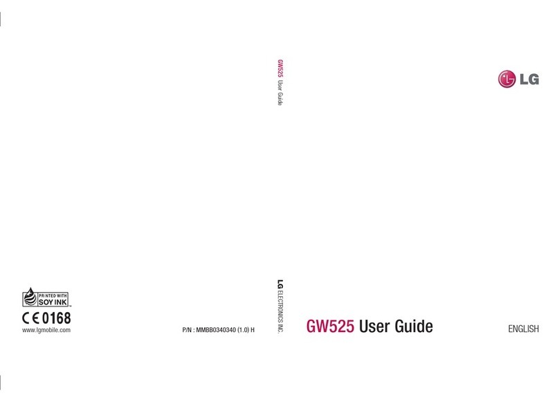 LG GW525 User manual