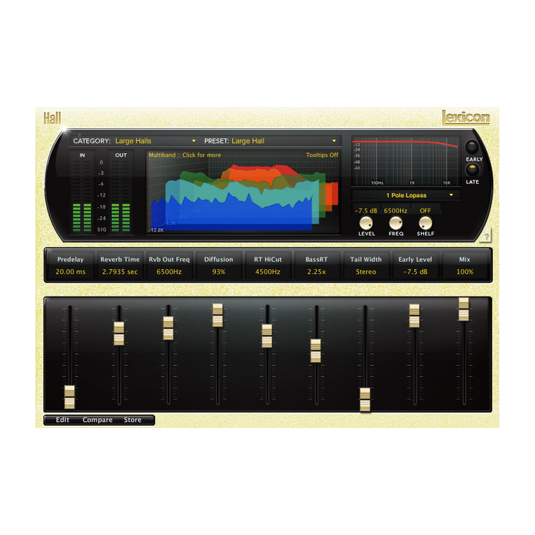 Lexicon PCM NATIVE HALL User manual