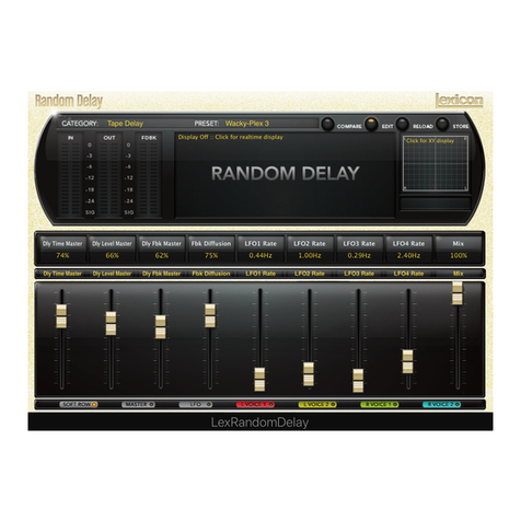 Lexicon PCM NATIVE RANDOM DELAY User manual