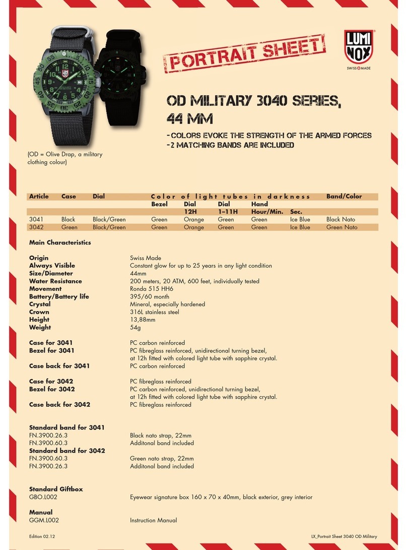 Luminox OD MILITARY 3040 Series User manual
