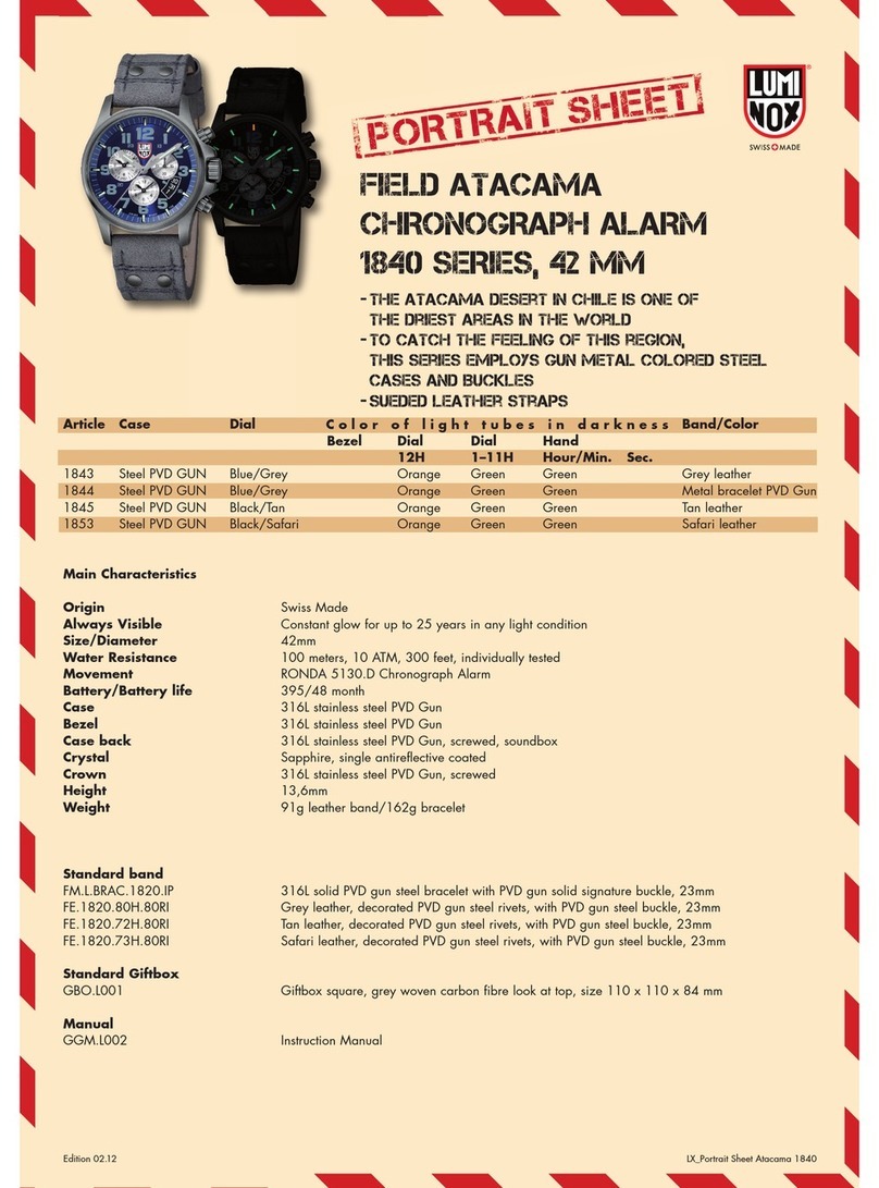 Luminox 1843 User manual