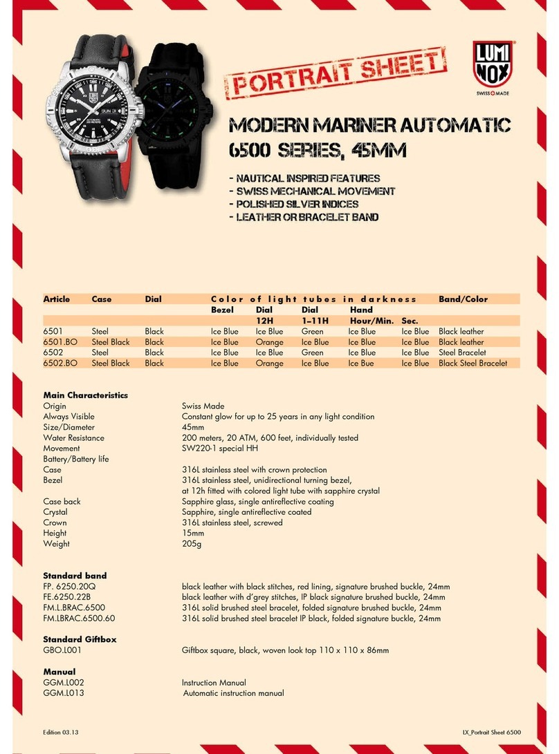Luminox MODERN MARINER 6500 Series User manual