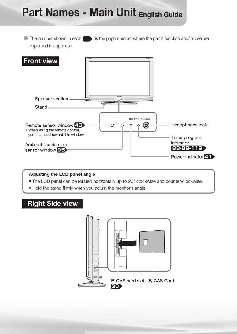 Sharp LC-32E6 User manual